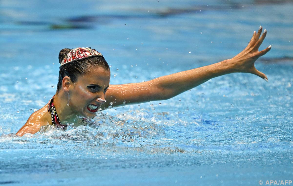 Synchronized swimmer Vasiliki Alexandriy won the silver medal at the World Championships