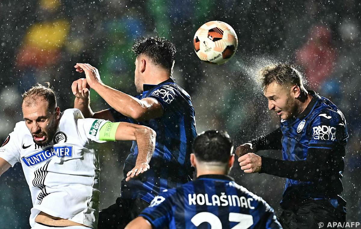 Sturm Graz remained in third place in the group after losing 0-1 to Atalanta in the English Premier League