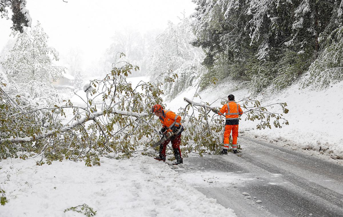Power outage due to snow masses: 3,400 households affected