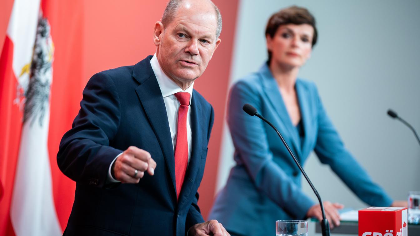 Olaf Scholz (SPD) und Pamela Rendi-Wagner (SPÖ)