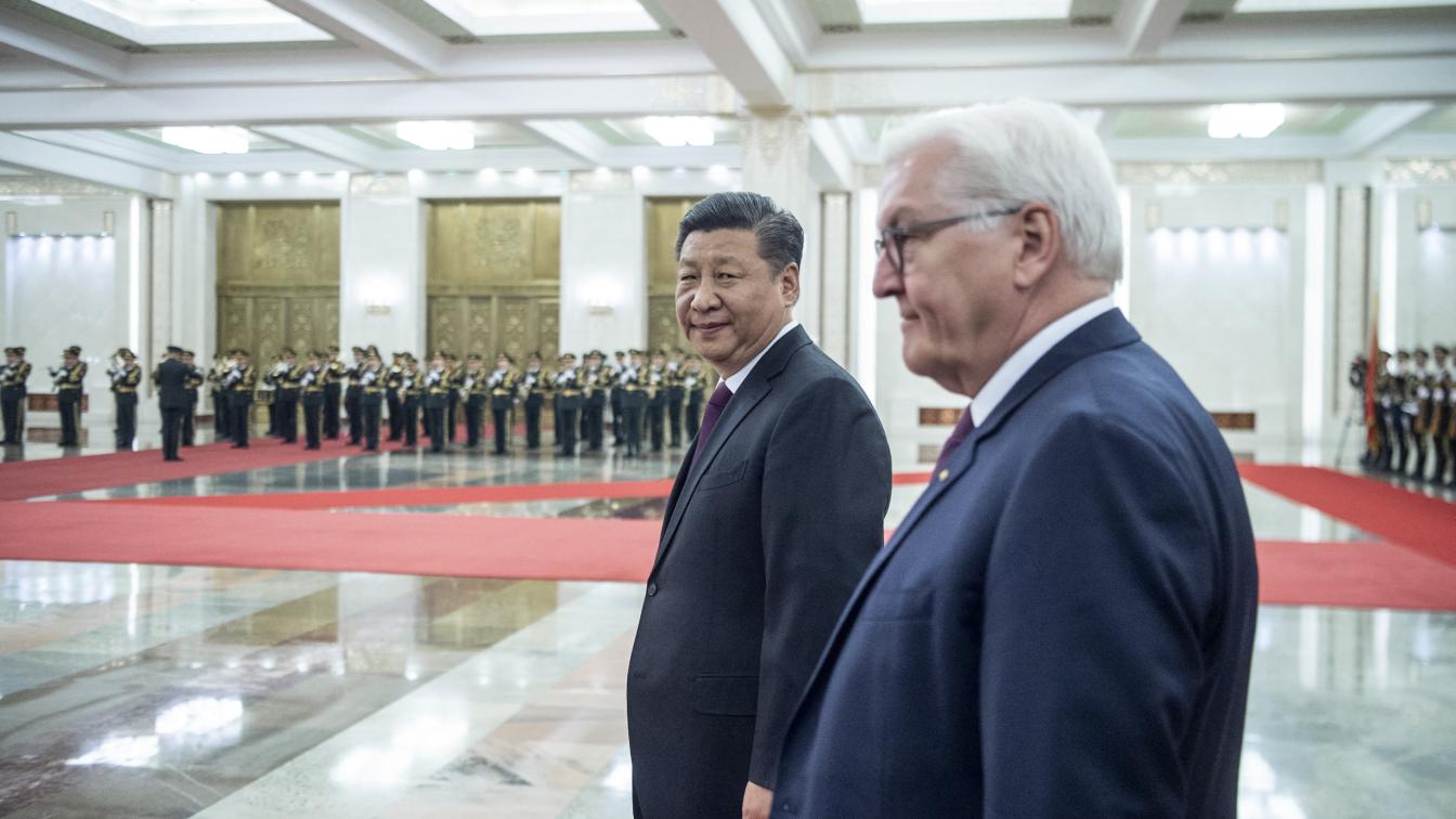 Der chinesische Präsident Xi Jinping und der deutsche Präsident Frank-Walter Steinmeier