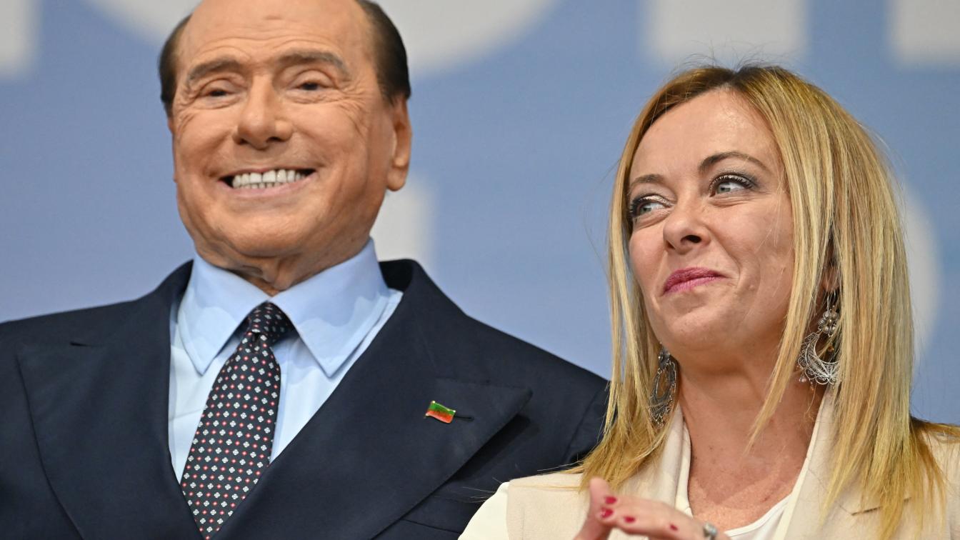 Silvio Berlusconi und Giorgia Meloni