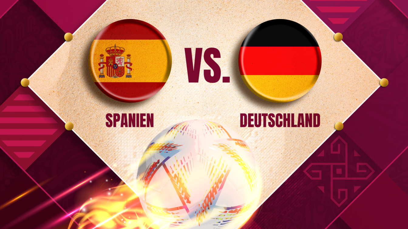 Spanien gegen Deutschland
