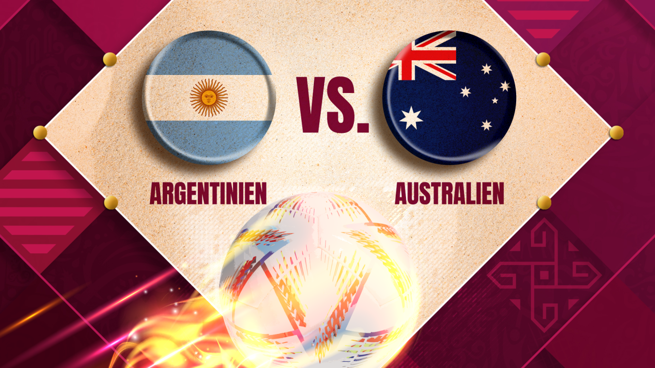 Das WM-Match zwischen Argentinien und Australien