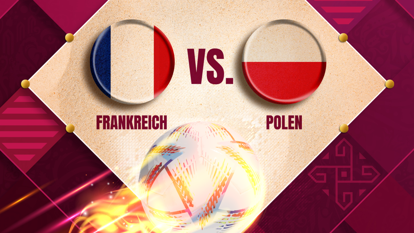 Das WM-Achtelfinal-Match zwischen Frankreich und Polen