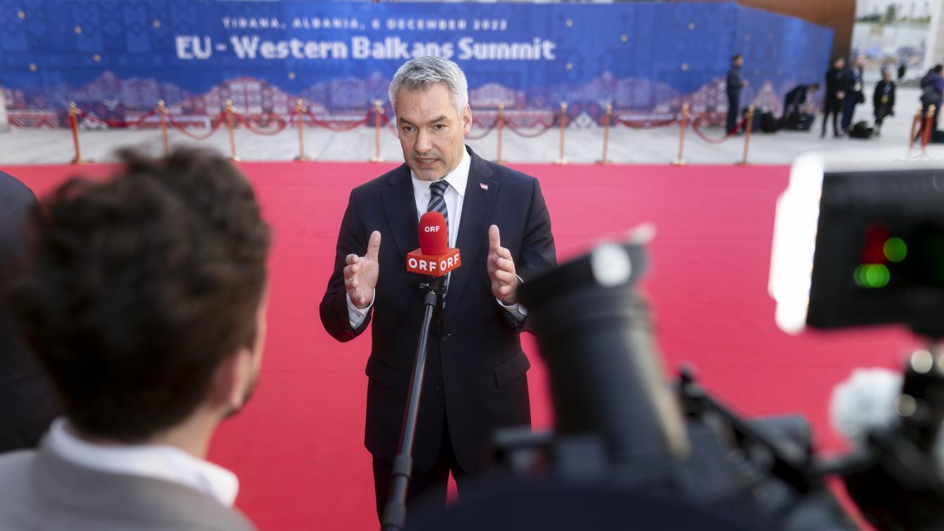 Bundeskanzler Nehammer am Westbalkan-Gipfel