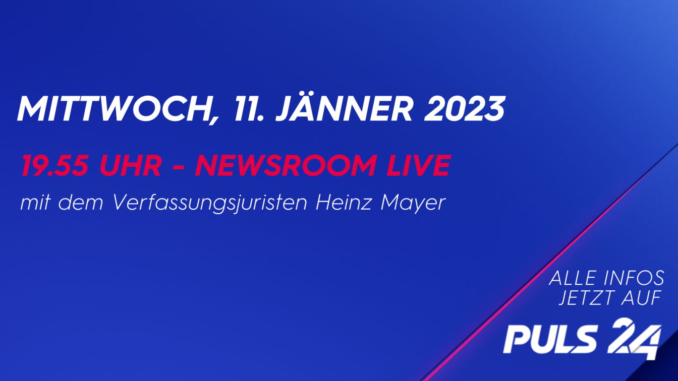 Newsroom LIVE am Mittwoch mit Verfassungsjurist Heinz Mayer