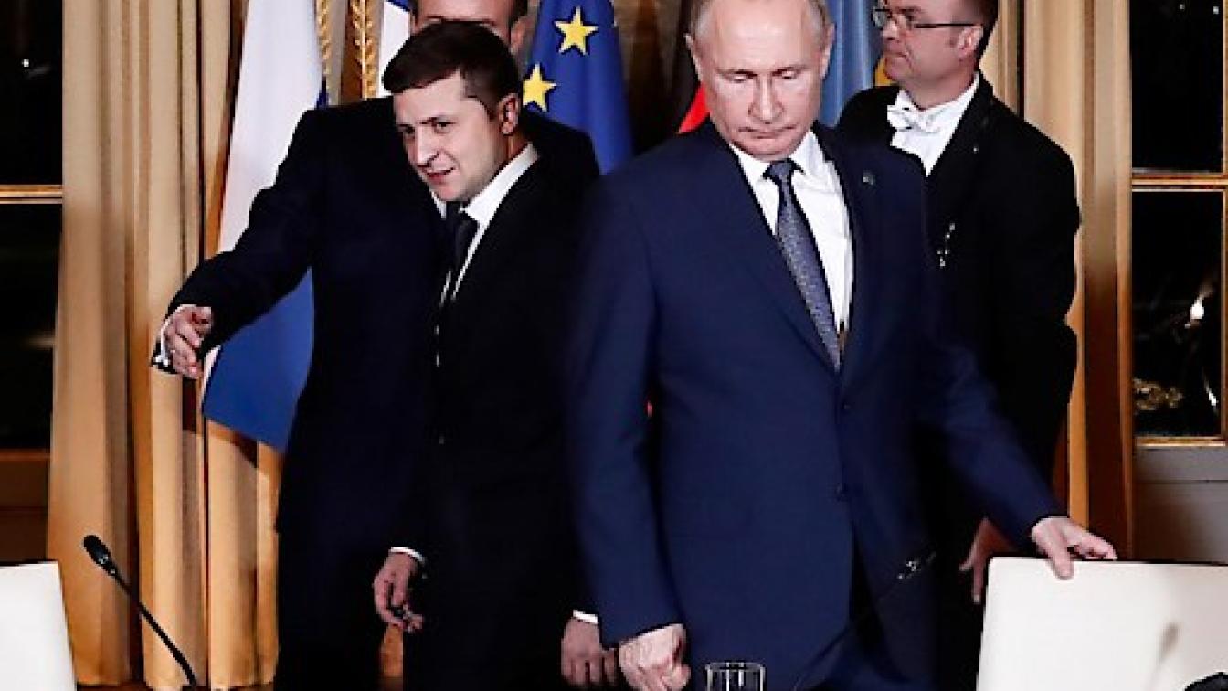 Putin und Selenskyj im Jahr 2019
