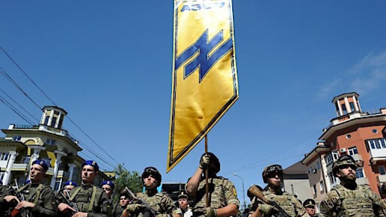 Asow-Regiment in Mariupol im Jahr 2019.
