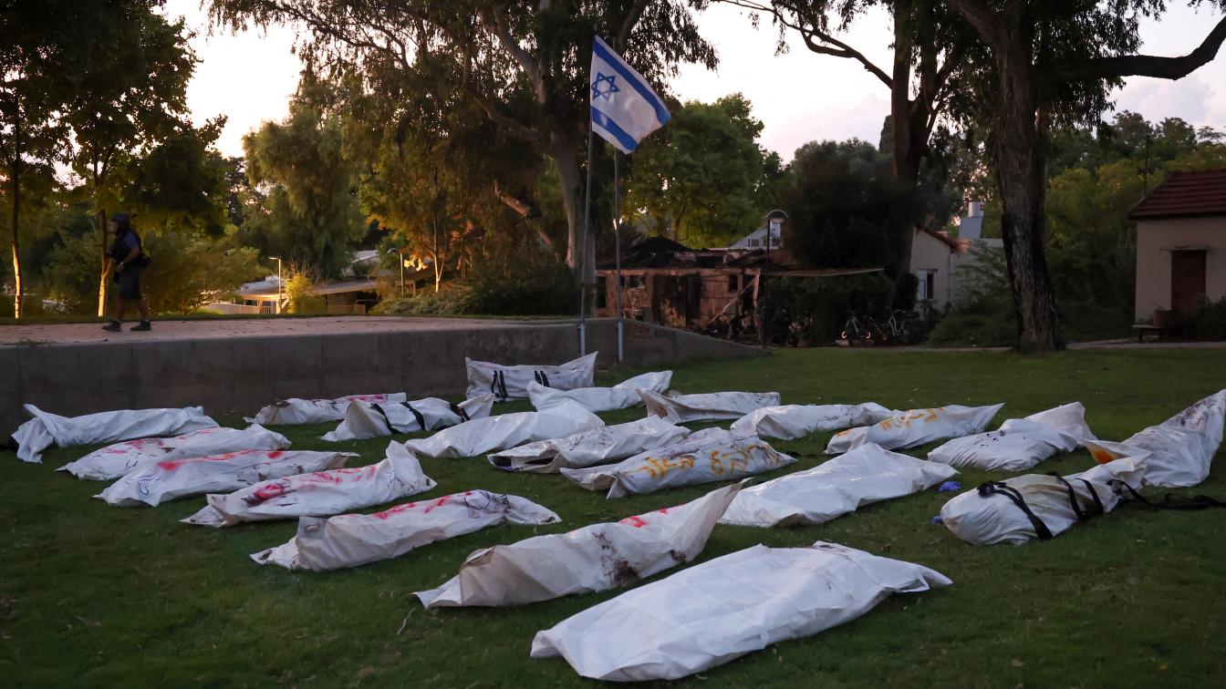 Leichen nach Hamas Massaker
