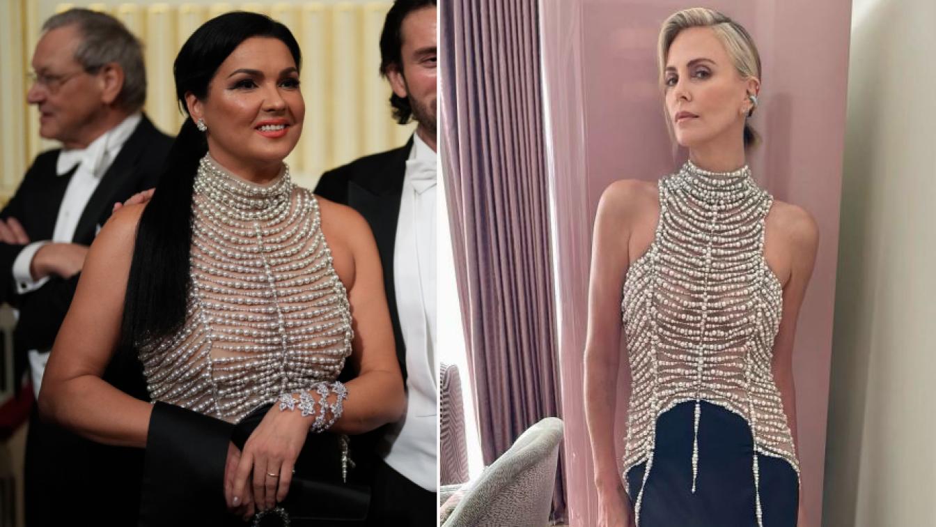 Anna Netrebko am Opernball: Ihre Givenchy-Robe wurde durch Charlize Theron berühmt