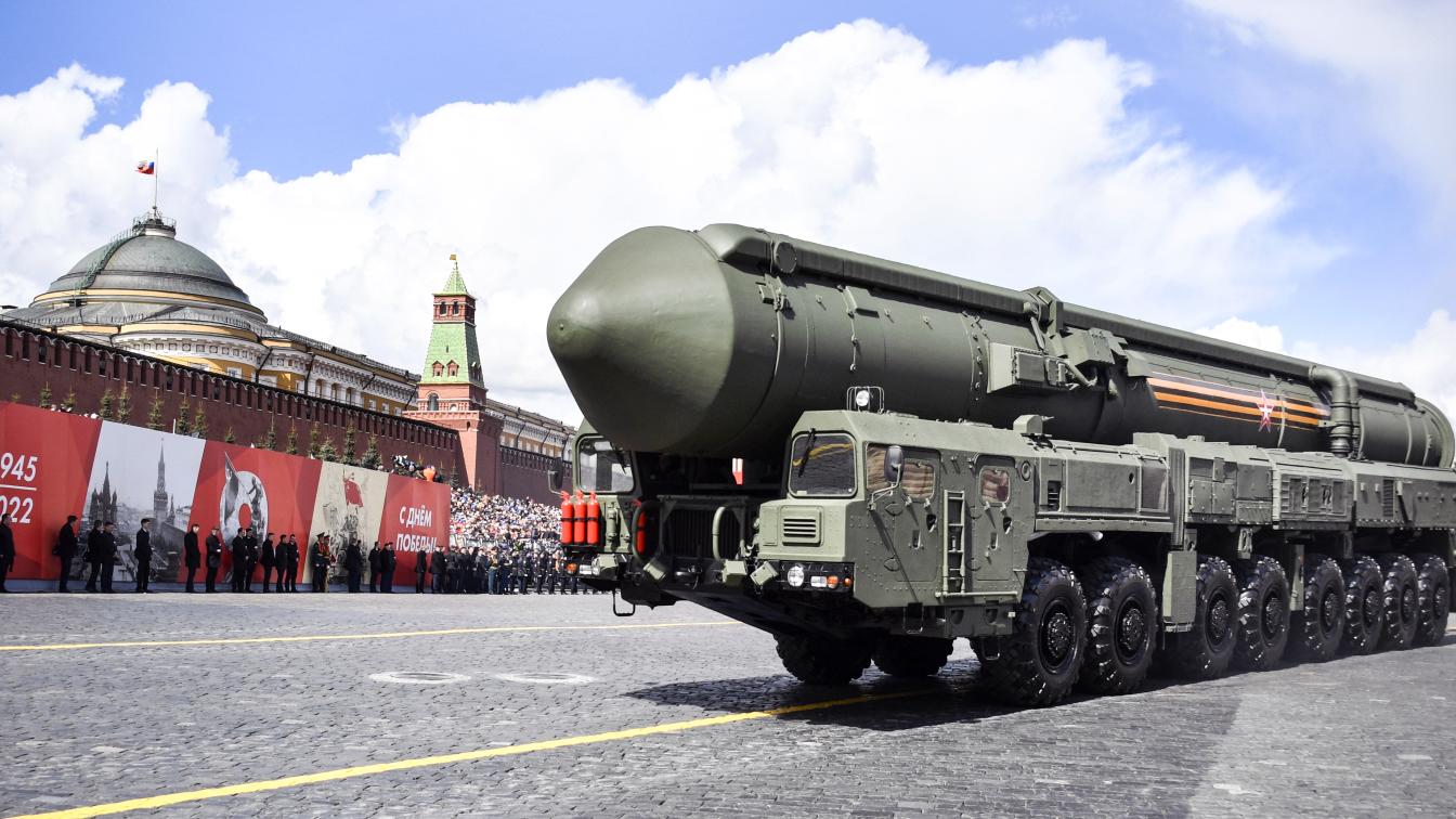 Moskau Parade Raketenwerfer