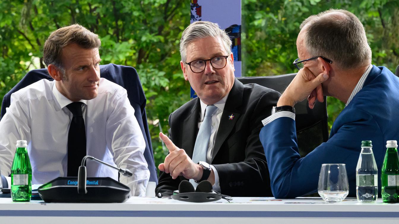 Macron Starmer Merz