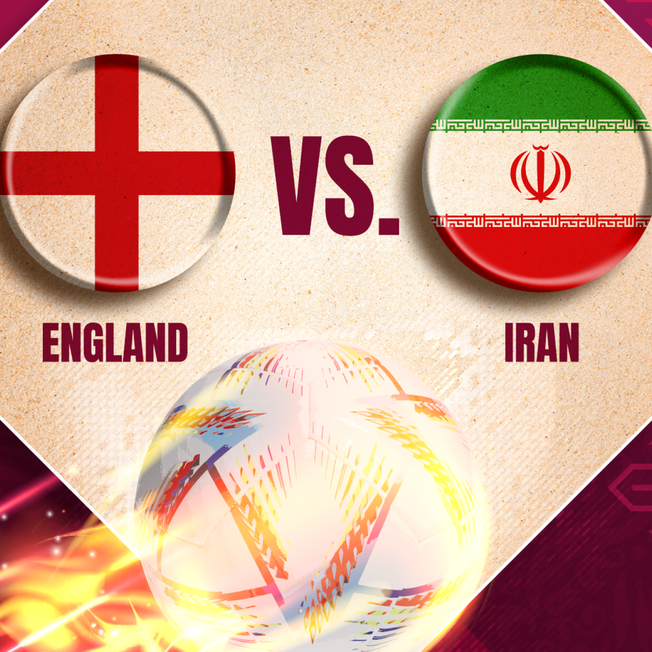 Das Spiel England vs. Iran im Liveticker.