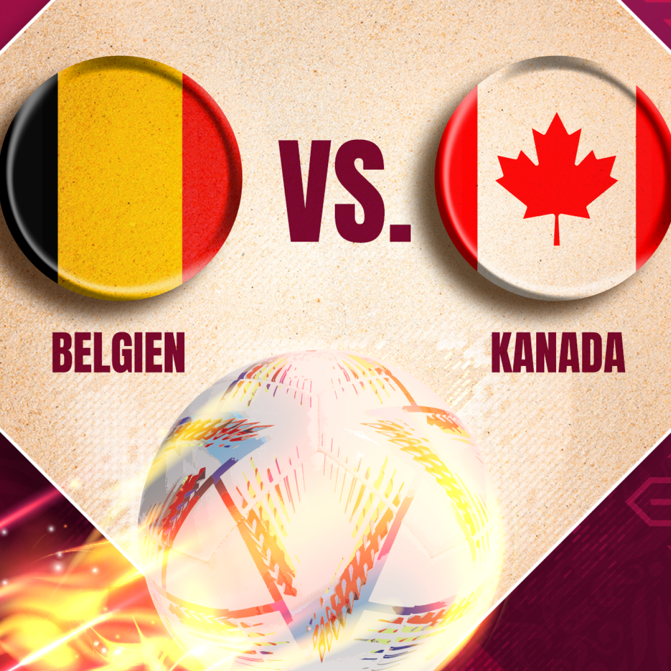 Belgien gegen Kanada