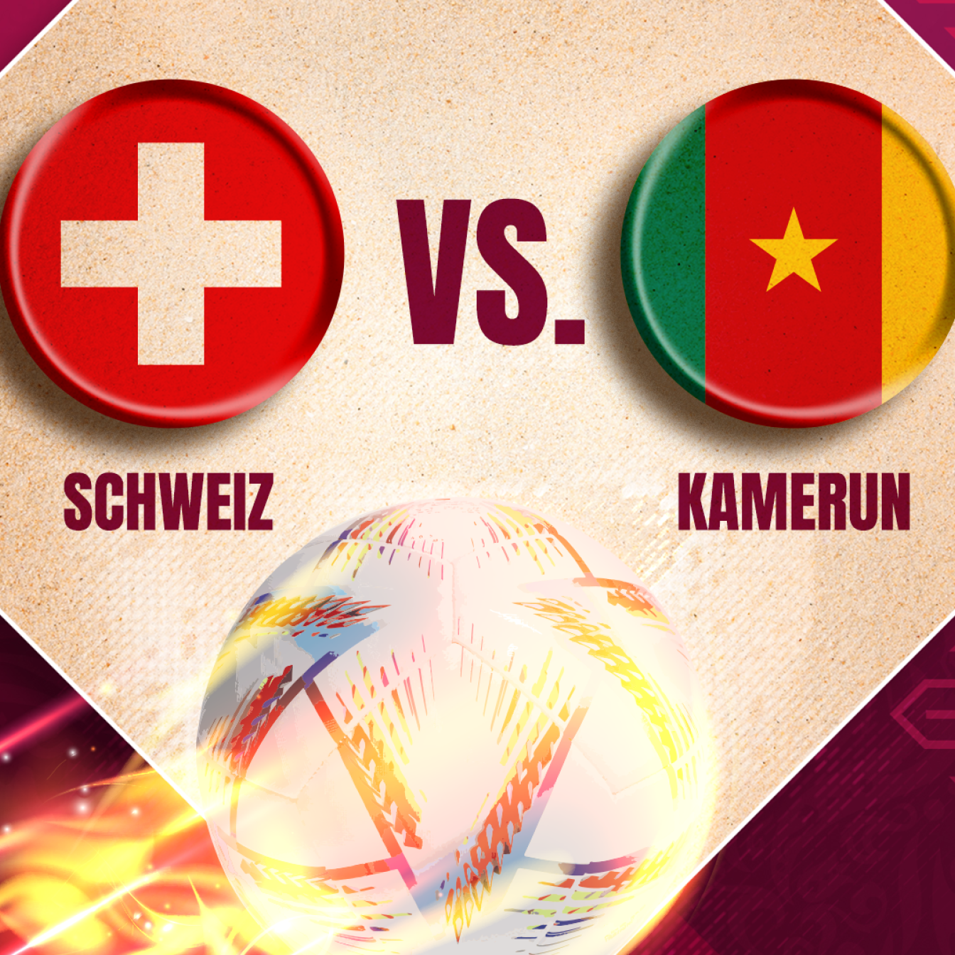 Schweiz gegen Kamerun
