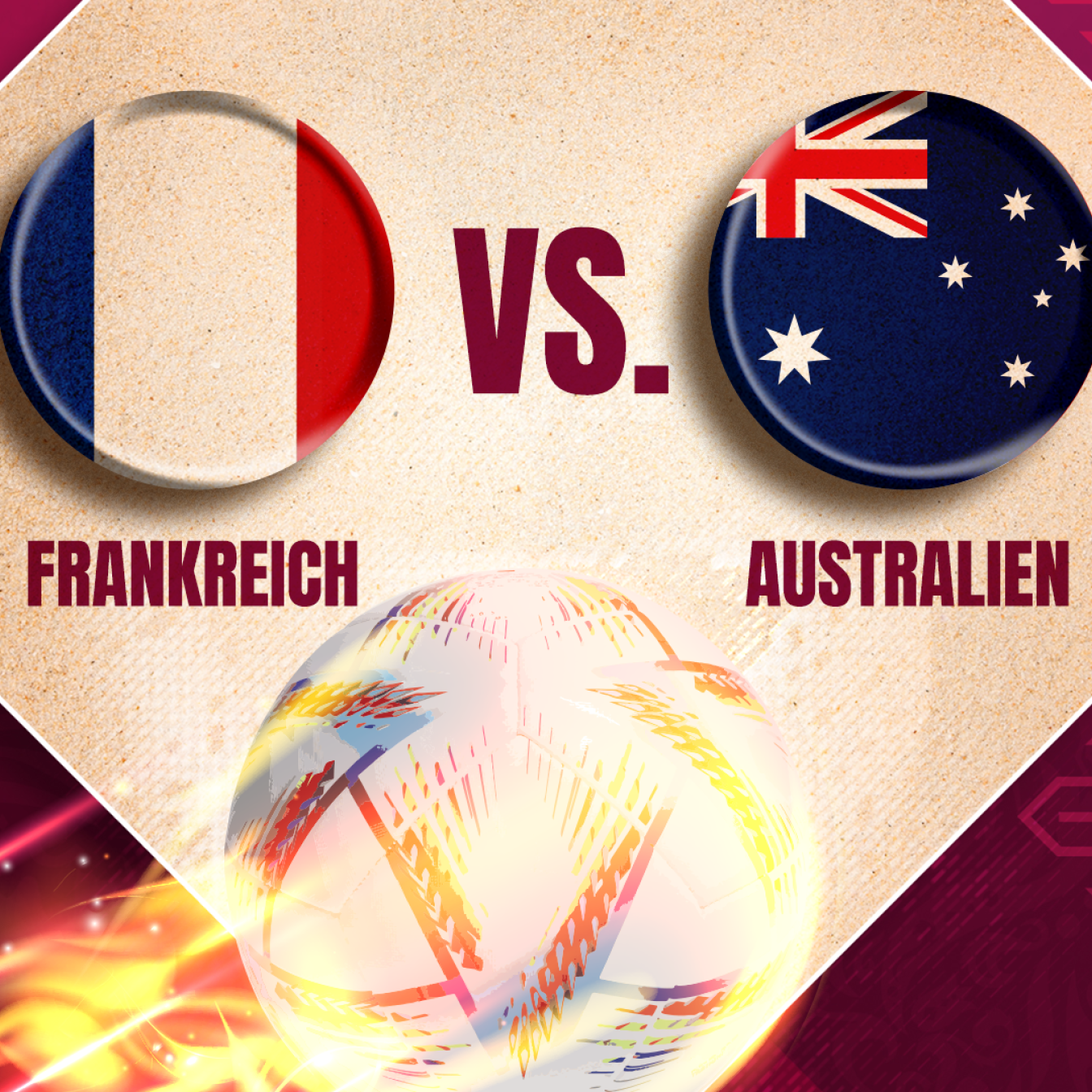 Frankreich gegen Australien