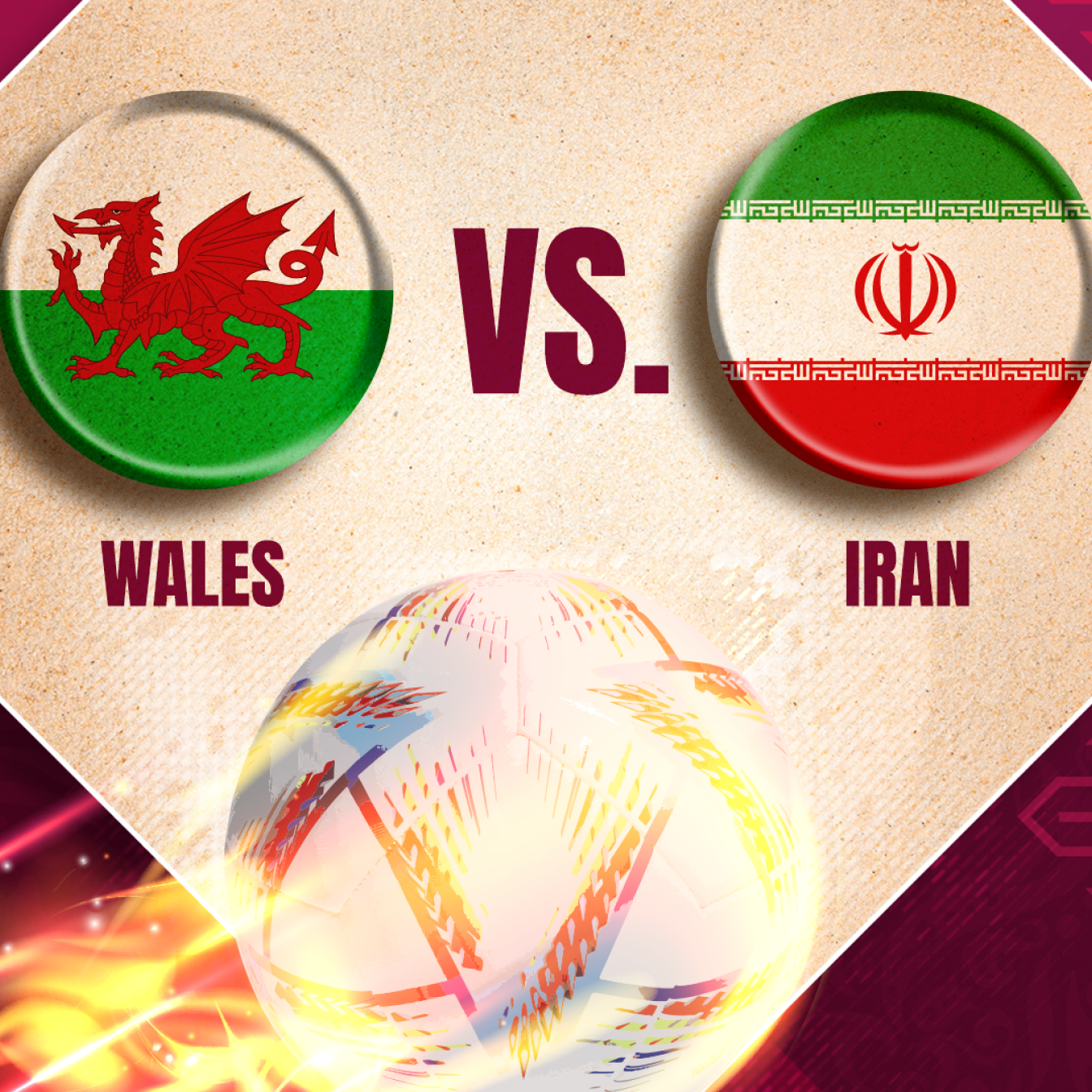 Wales gegen den Iran