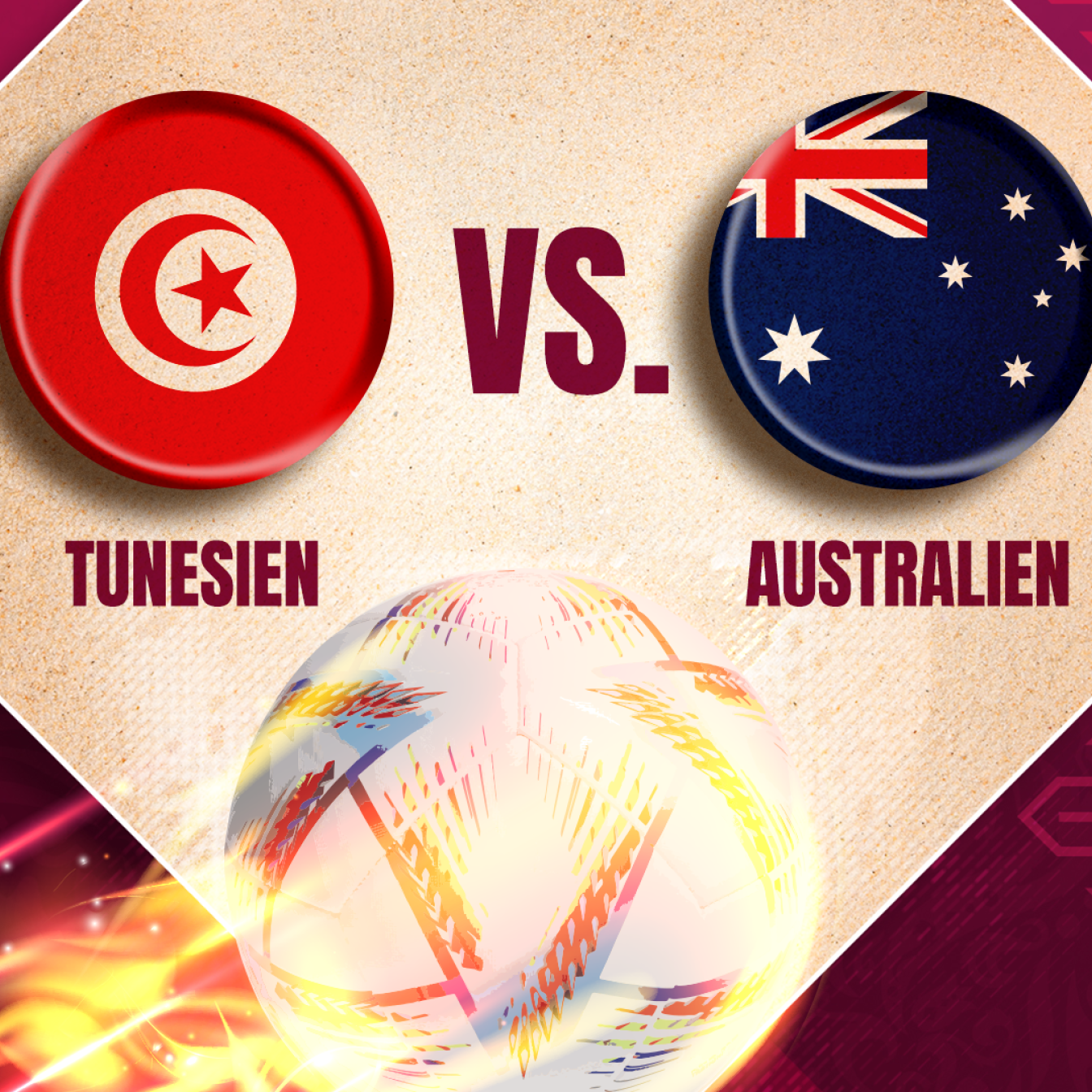 Tunesien gegen Australien