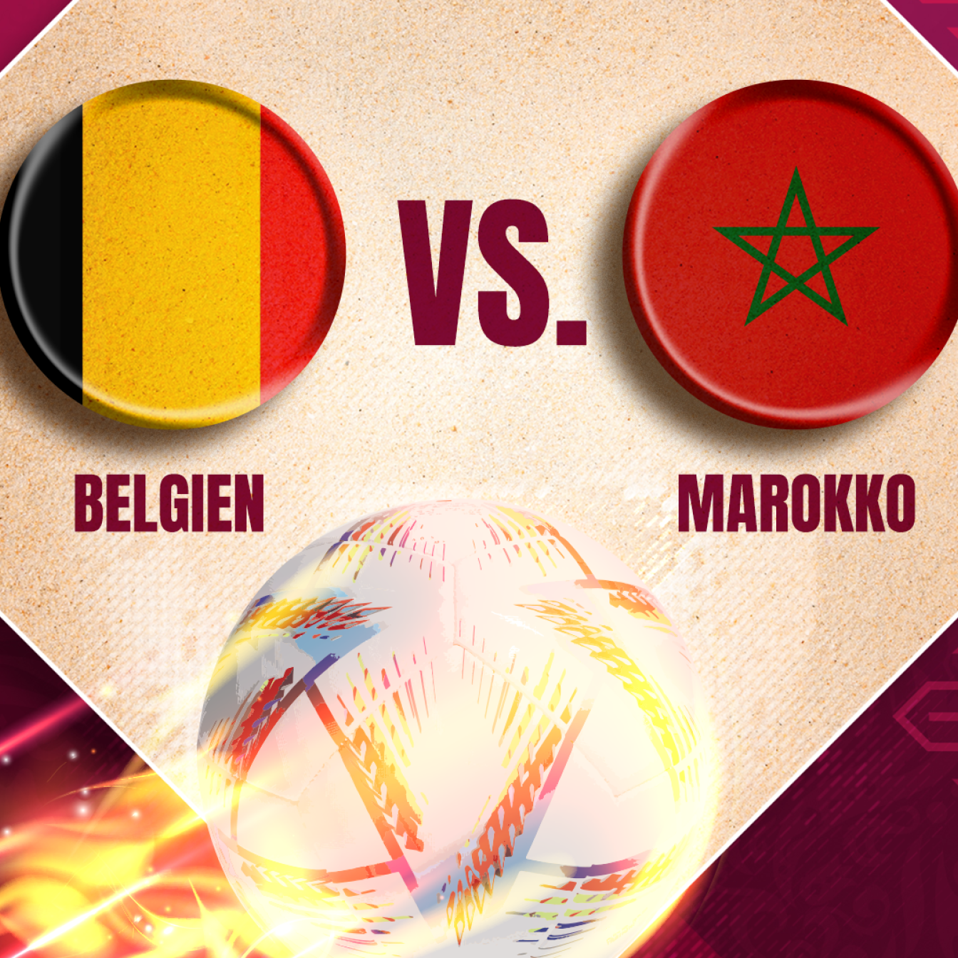 Belgien gegen Marokko