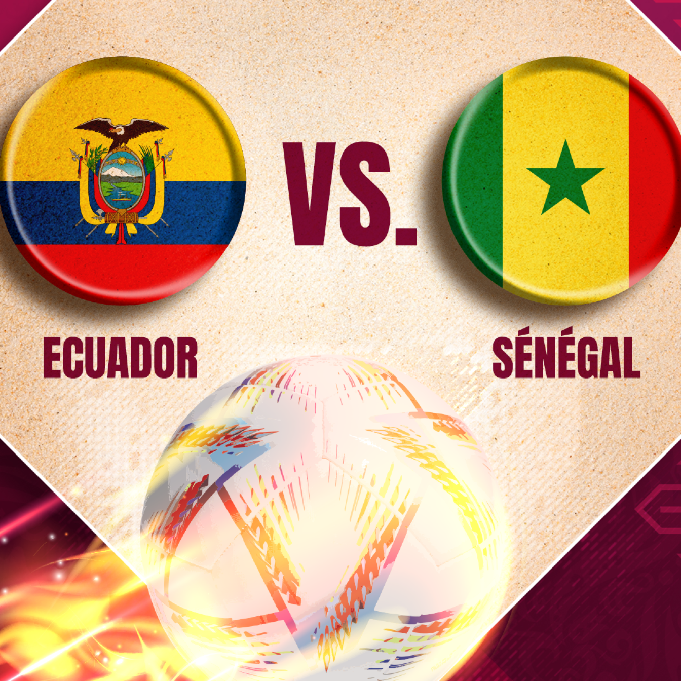 Ecuador gegen den Senegal
