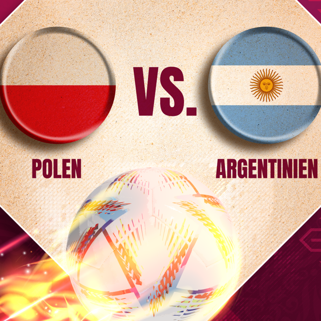 Polen gegen Argentinien