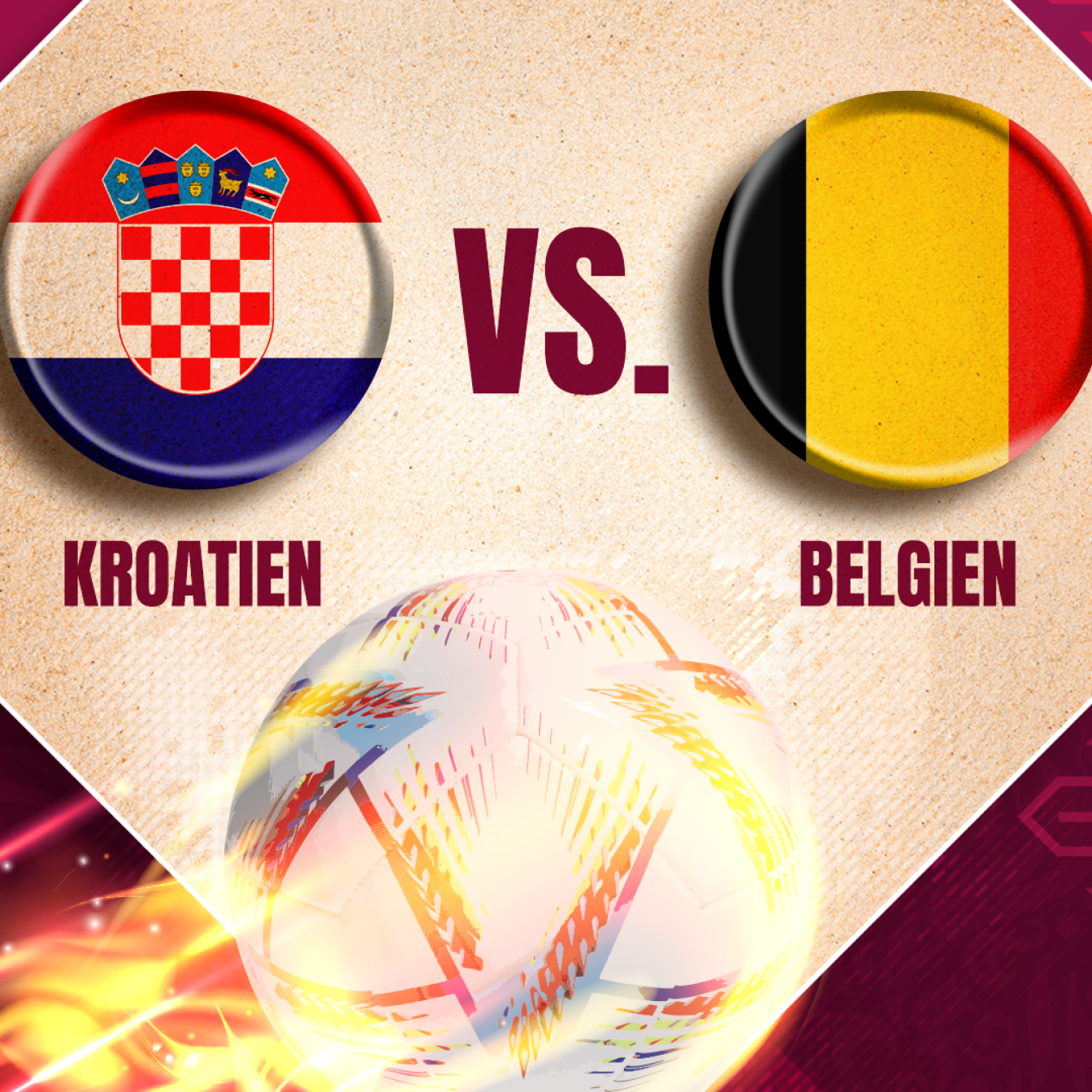 Kroatien gegen Belgien