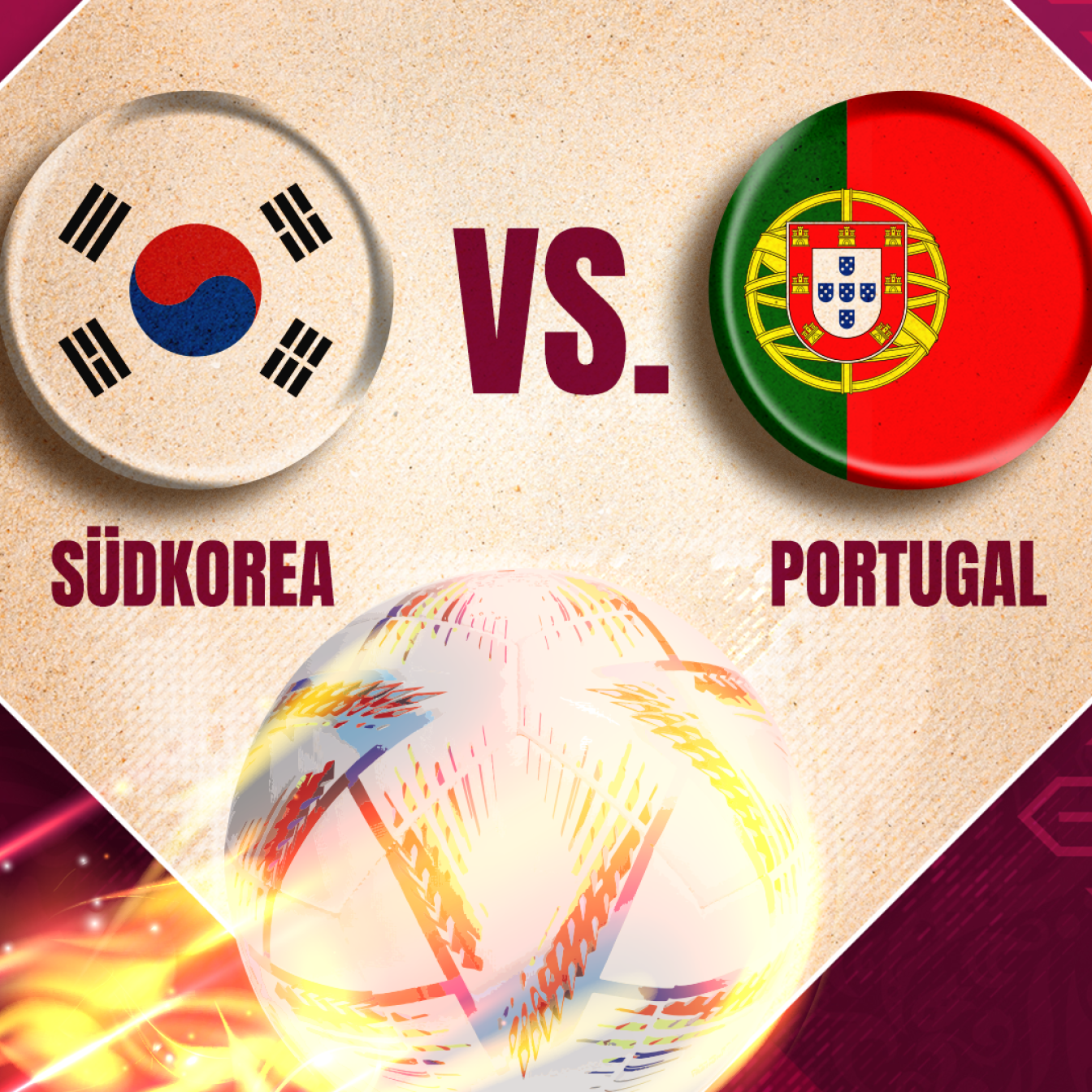 Südkorea gegen Portugal