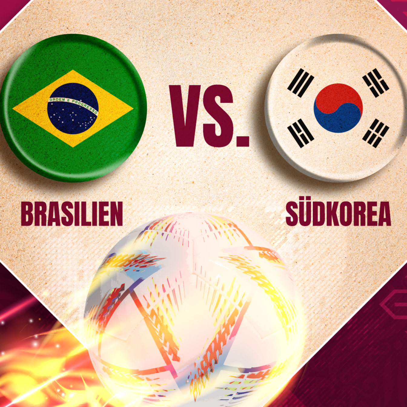WM 2022 Achtelfinale: Brasilien - Südkorea