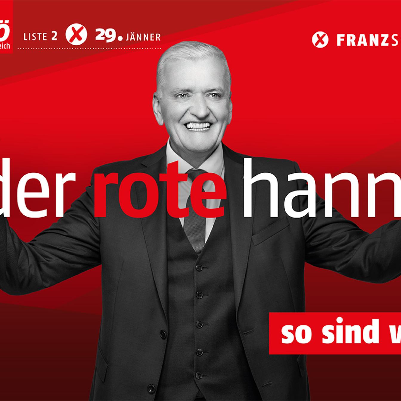 Franz Schnabl und sein kurioses Wahlplakat