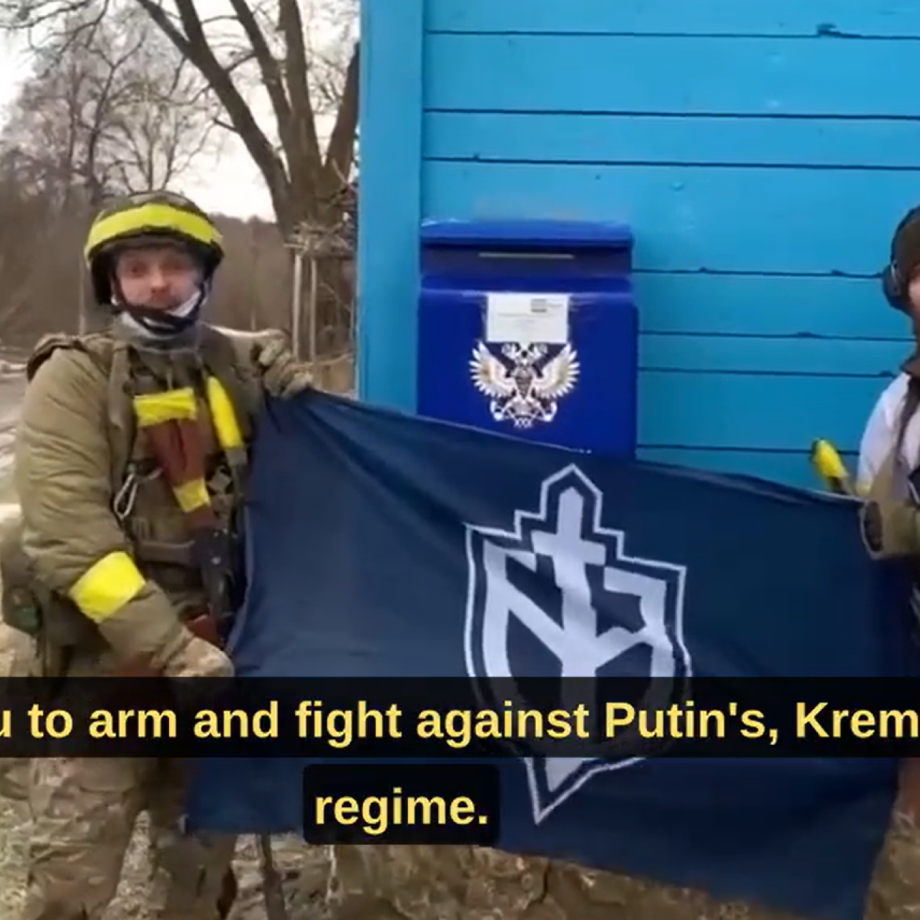 Zwei angebliche Pro-ukrainische Kämpfer in der russischen Grenzregion Brjansk