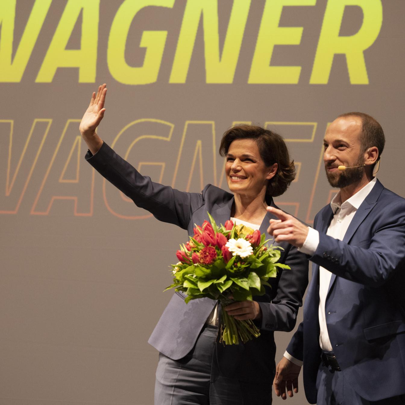 SPÖ-Bundesparteivorsitzende Pamela Rendi-Wagner und Salzburgs SPÖ-Landesparteivorsitzender David Egger