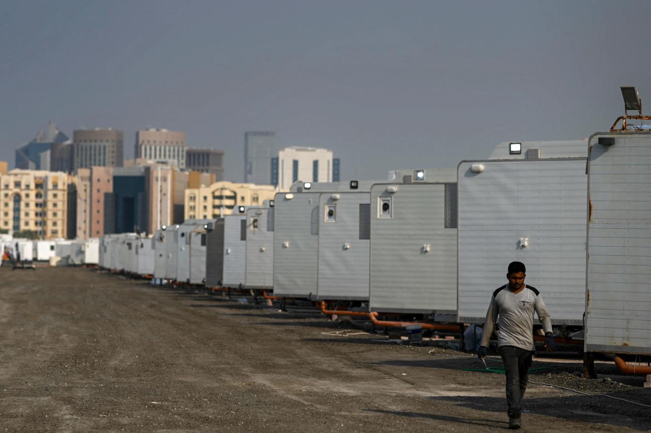 Container-Dorf für Arbeitsmigranten in Doha