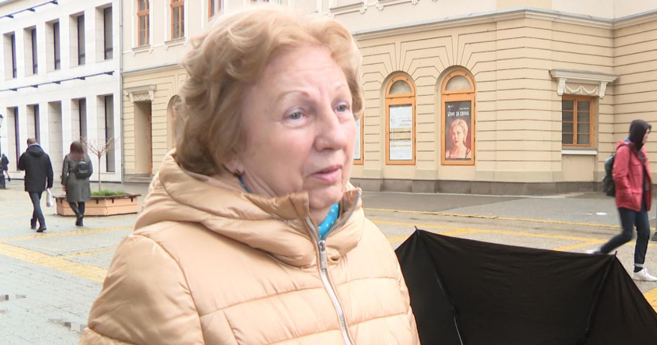 Eine ältere Dame in Subotica