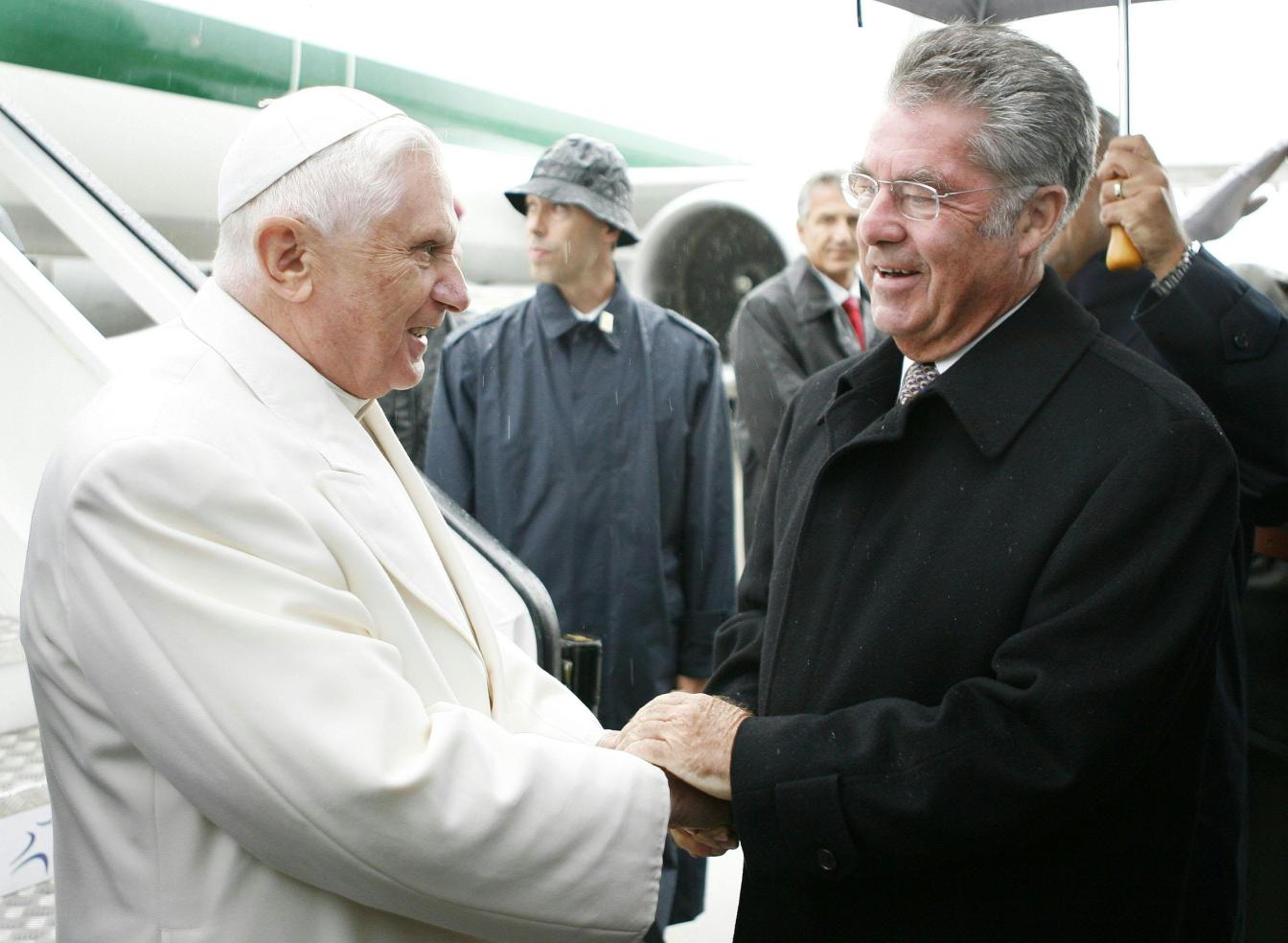 Papst Benedikt und Heinz Fischer im Jahr 2007