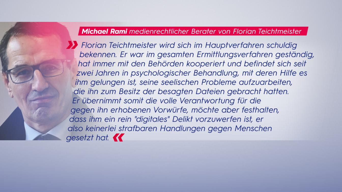 Statement des Anwalts von Florian Teichtmeister
