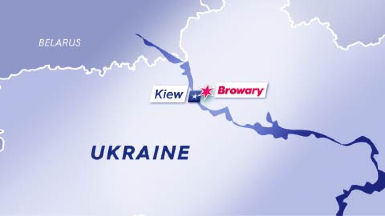 Kiew-Browary Karte