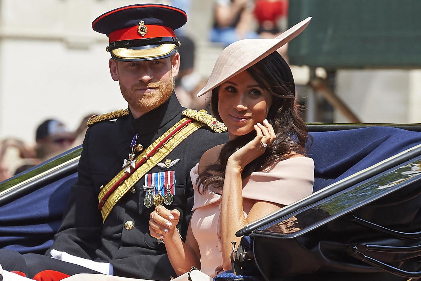 Meghan und Harry bei Trooping the Colour 2018