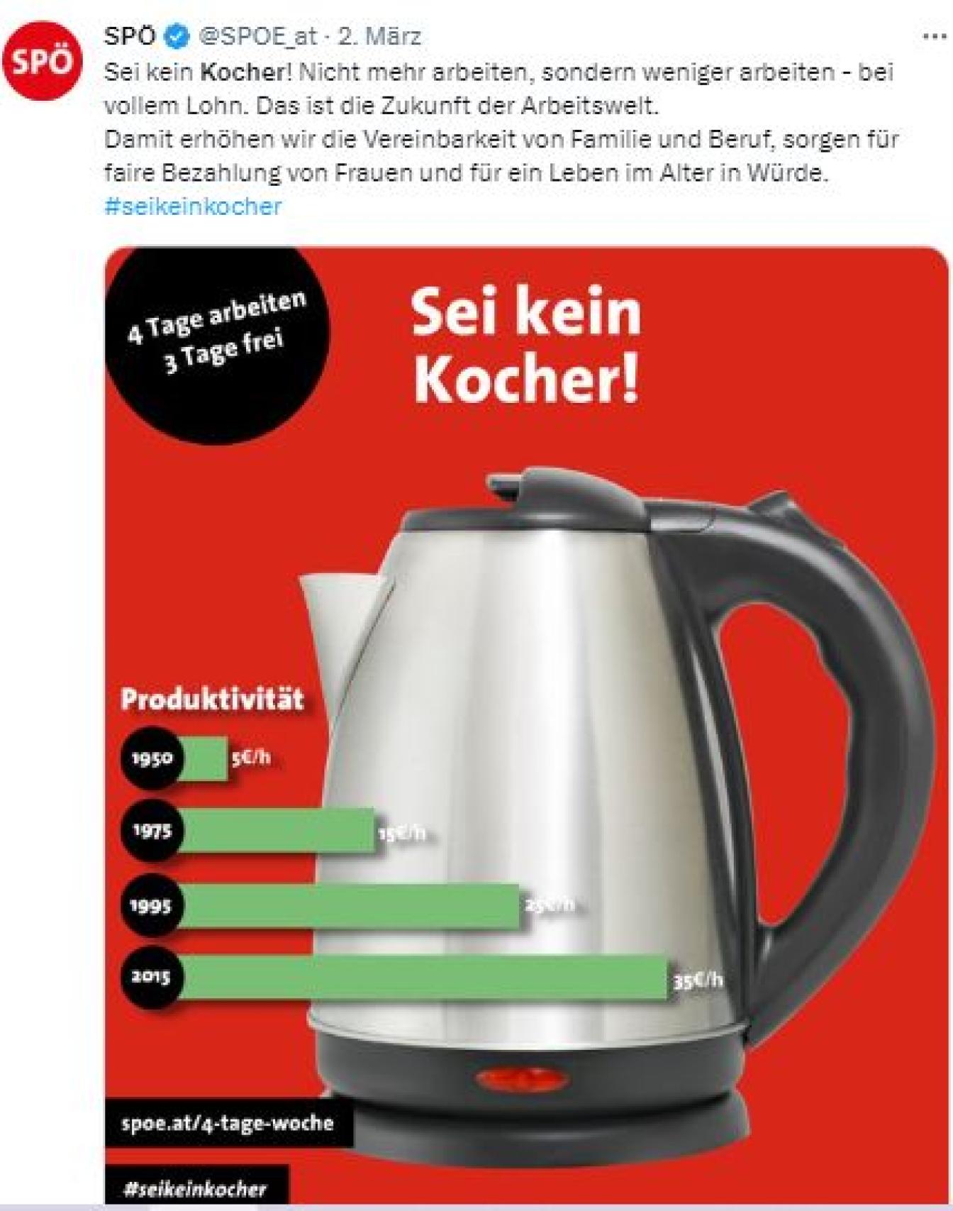 SPÖ-Sujet mit Wasserkocher