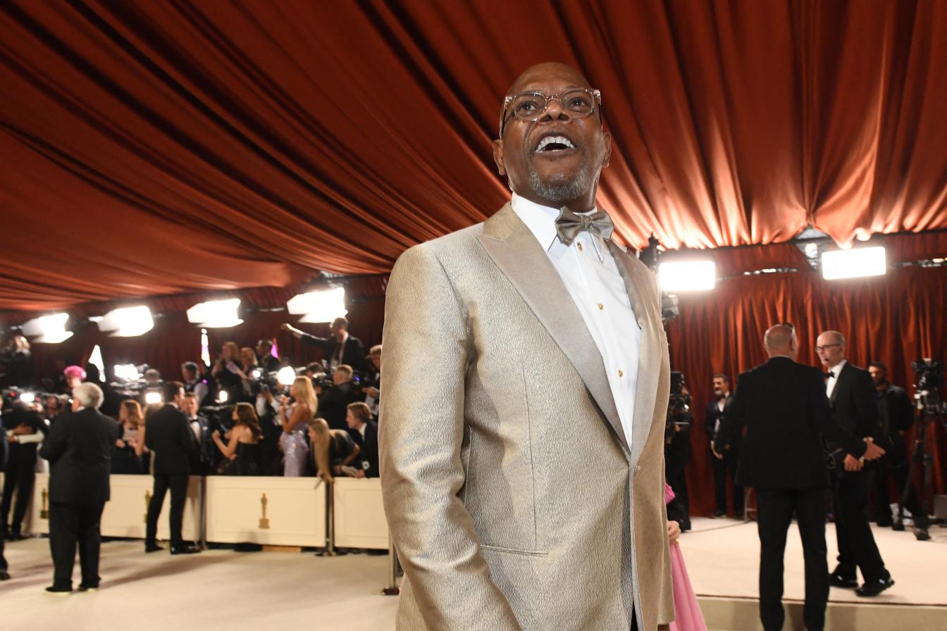 US actor Samuel L. Jackson attends the 95th Annual Academy Awards at the Dolby Theatre in Hollywood