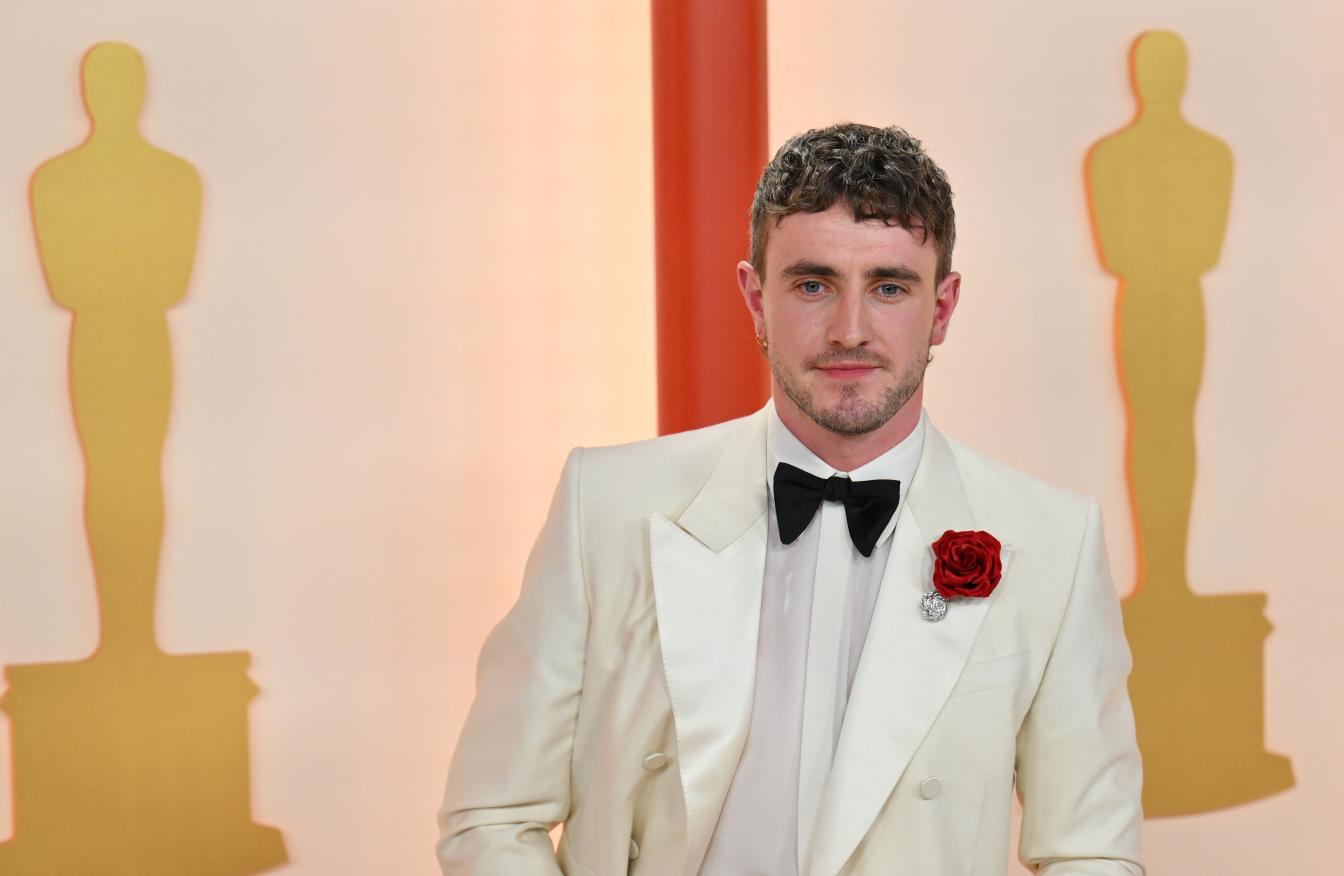 Irish actor Paul Mescal attends the 95th Annual Academy Awards at the Dolby Theatre in Hollywood