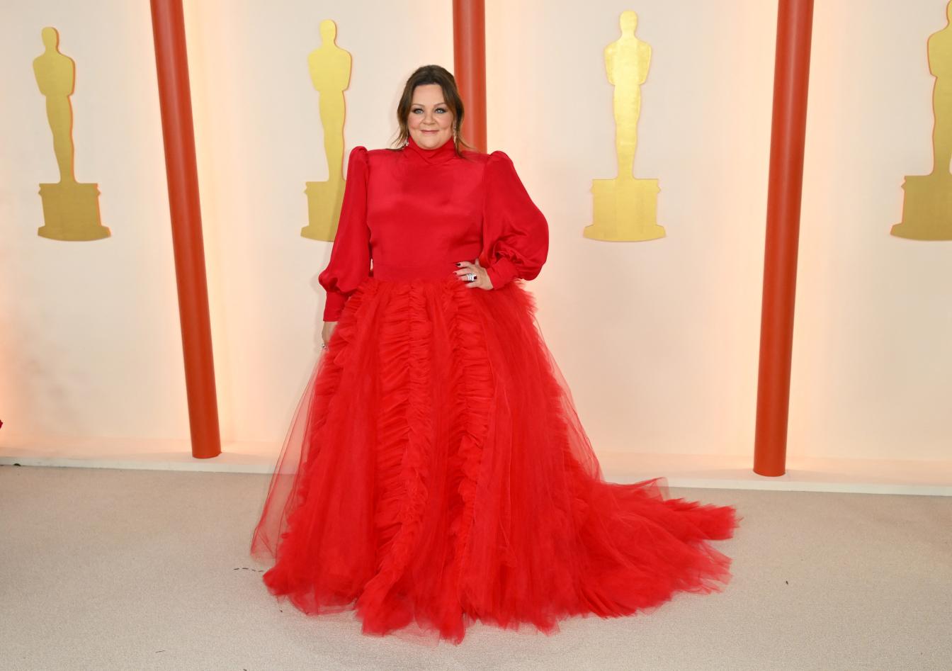US actress Melissa McCarthy attends the 95th Annual Academy Awards at the Dolby Theatre in Hollywood