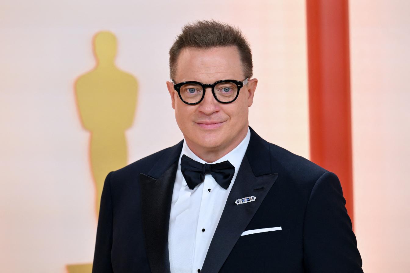 US-canadian actor Brendan Fraser attends the 95th Annual Academy Awards at the Dolby Theatre in Hollywood
