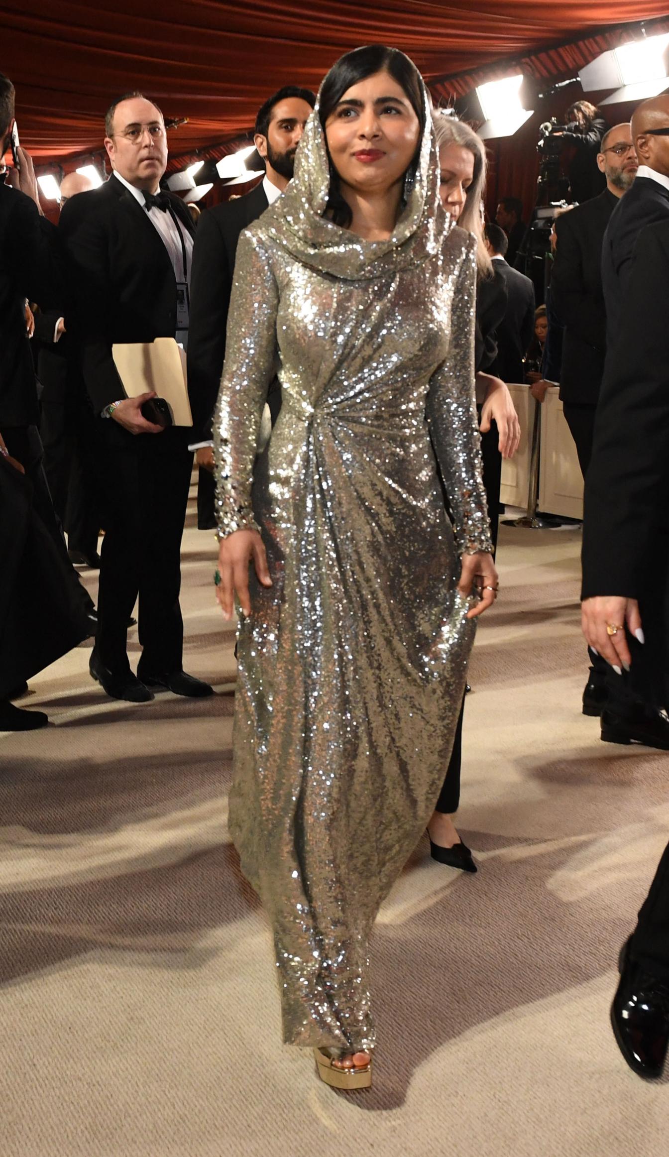 Pakistani activist Malala Yousafzai attends the 95th Annual Academy Awards at the Dolby Theatre in Hollywood