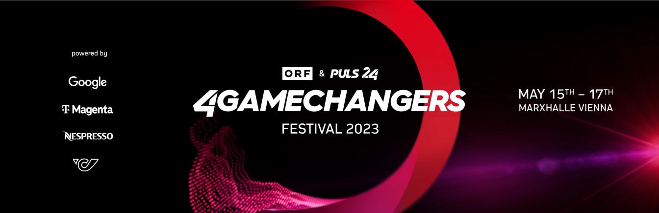 Das Logo des 4GAMECHANGERS Festival 2023