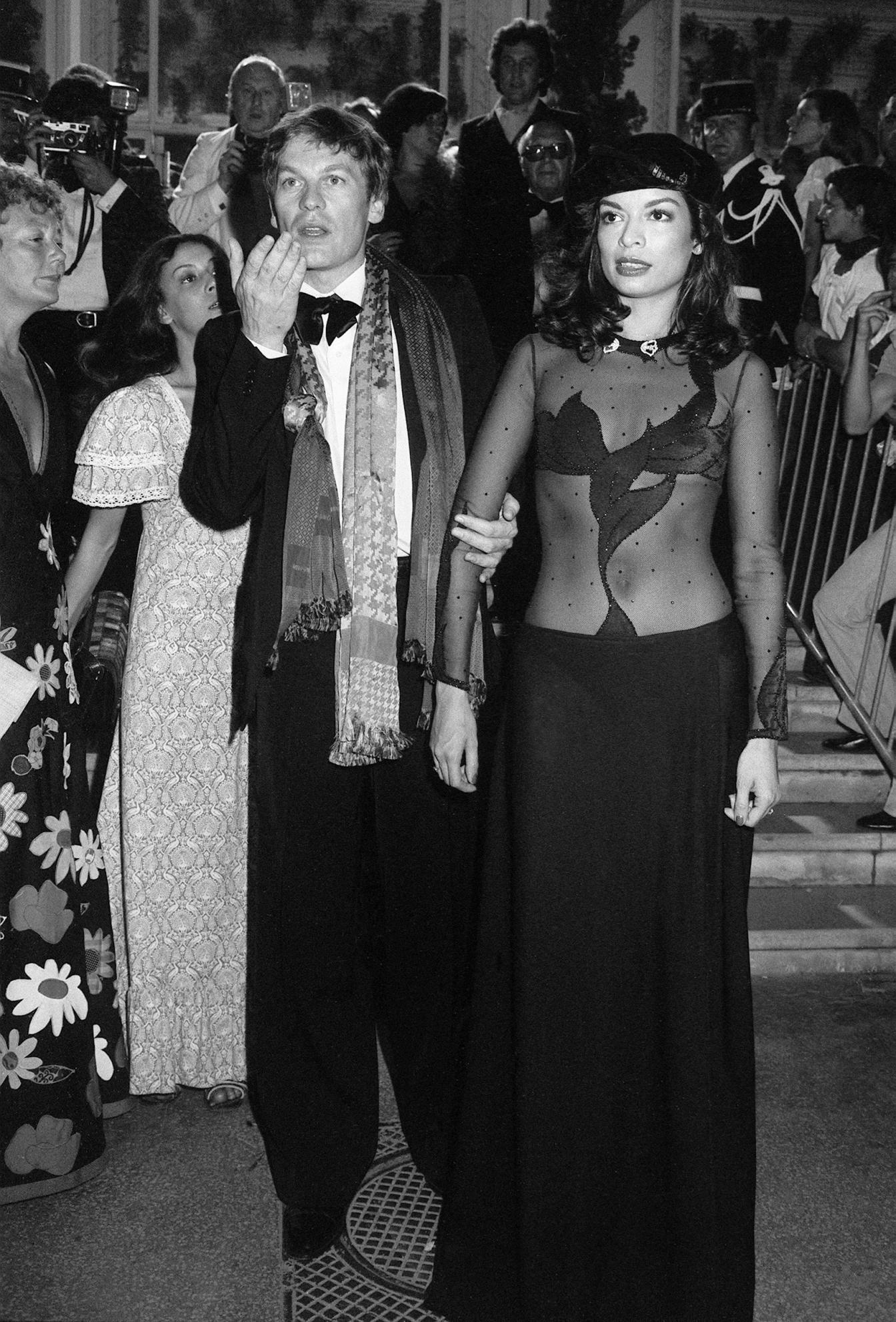 Helmut Berger mit Bianca Jagger