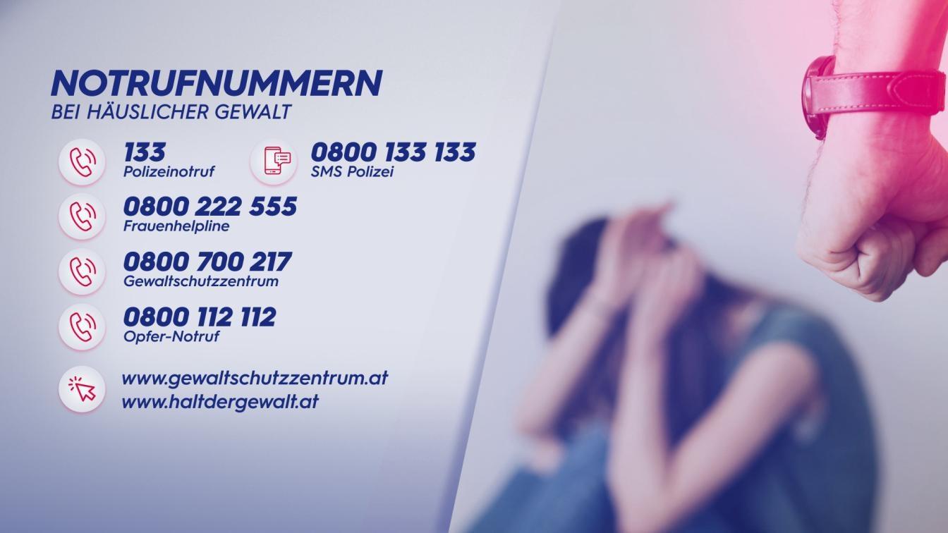 Notrufnummern bei häuslicher Gewalt