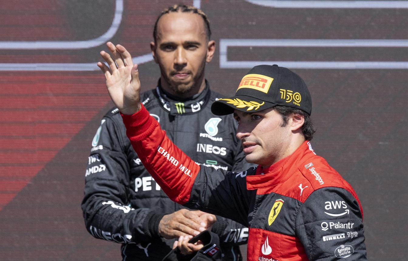 Lewis Hamilton und Carlos Sainz